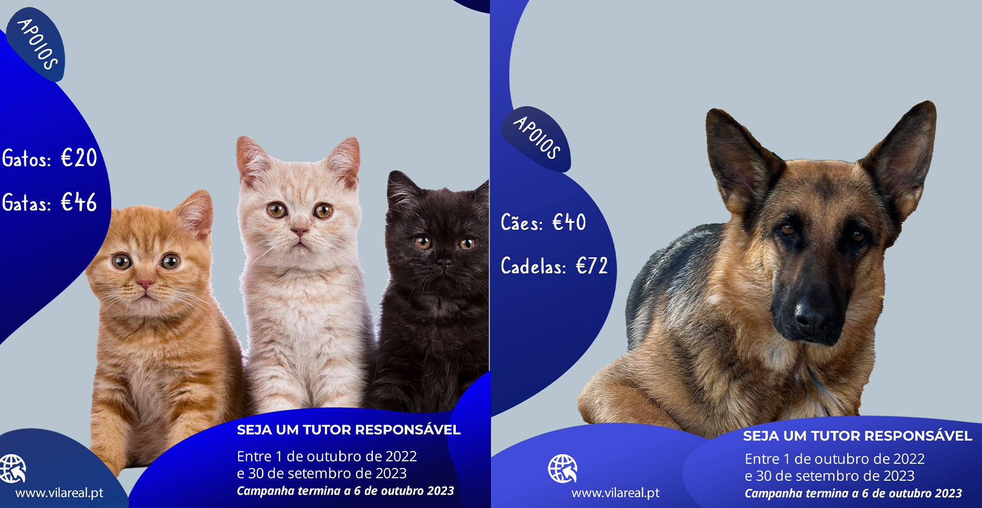 CAMPANHA DE APOIO À ESTERILIZAÇÃO DOS ANIMAIS DE COMPANHIA